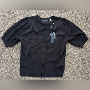 BNWT TAHARI | WOMEN’S SHORT SLEEVE SWEATER TOP | SIZE SMALL